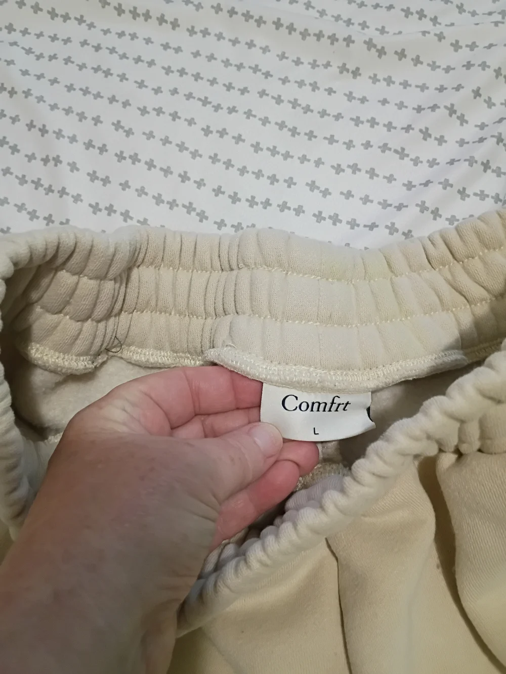 Comftr Men's Cream Sweatpants Joggers